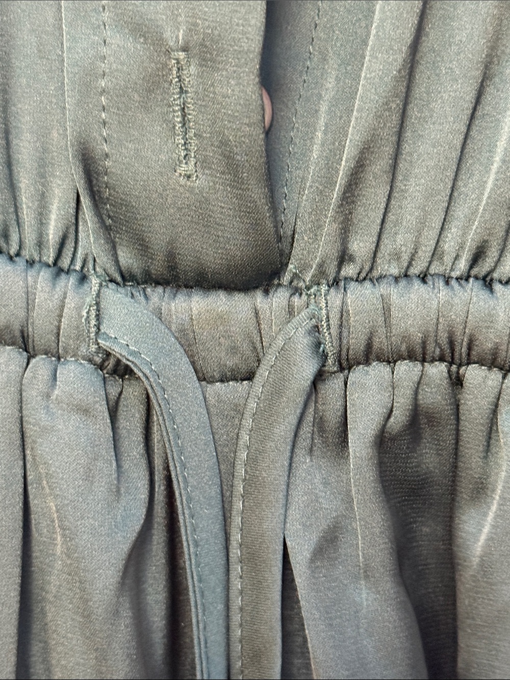 Express Forest Green Long Sleeve Jumpsuit - Picture 6 of 10